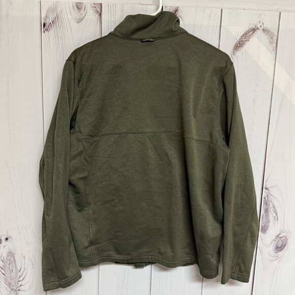 The North Face Texture Cap Rock Fleece Jacket Men’s Large Green EUC - Picture 3 of 9